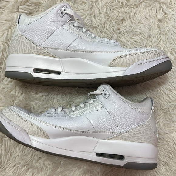 Nike Air Jordan 3 Retro Pure Money triple White - Picture 4 of 6
